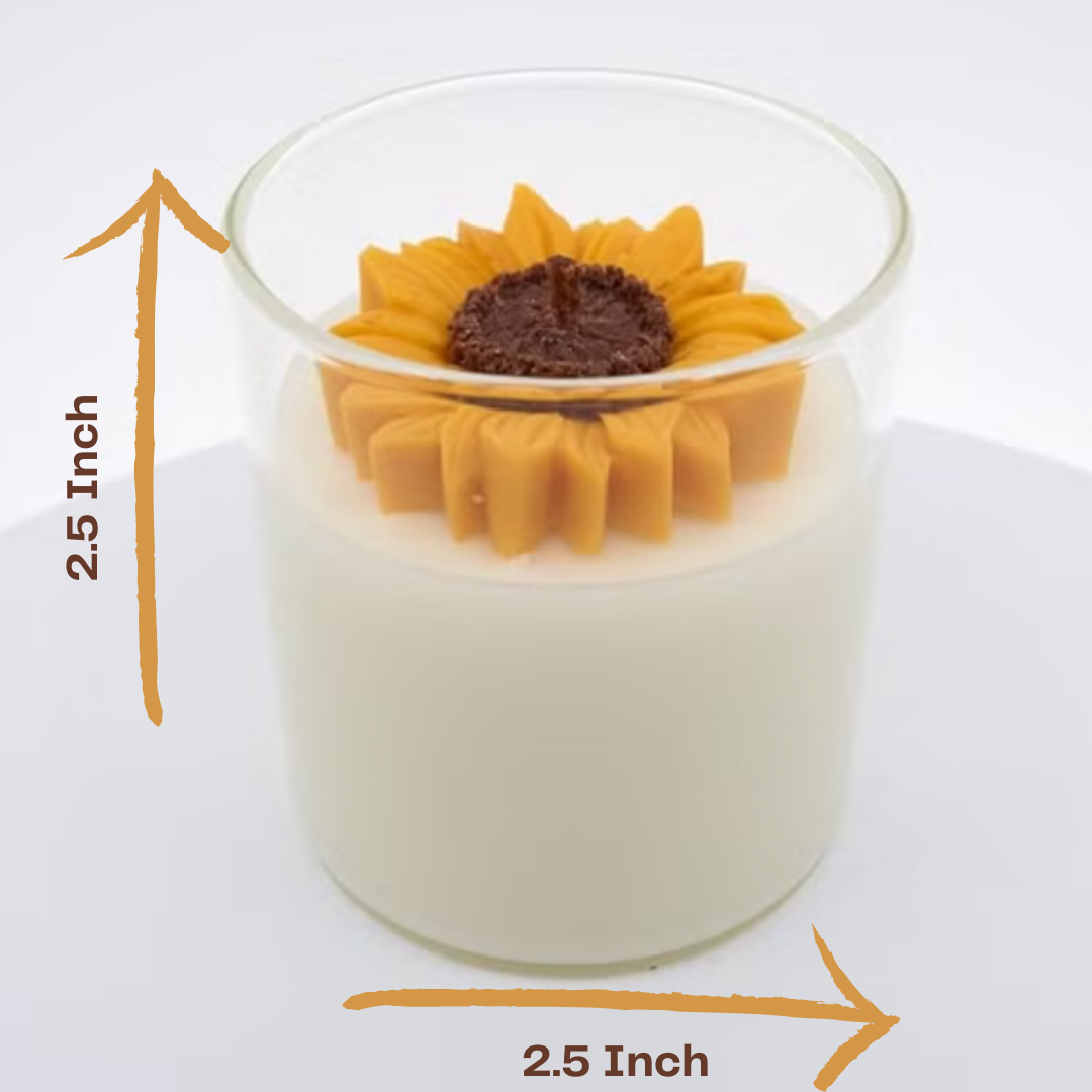 Golden Glow Sunflower Candle