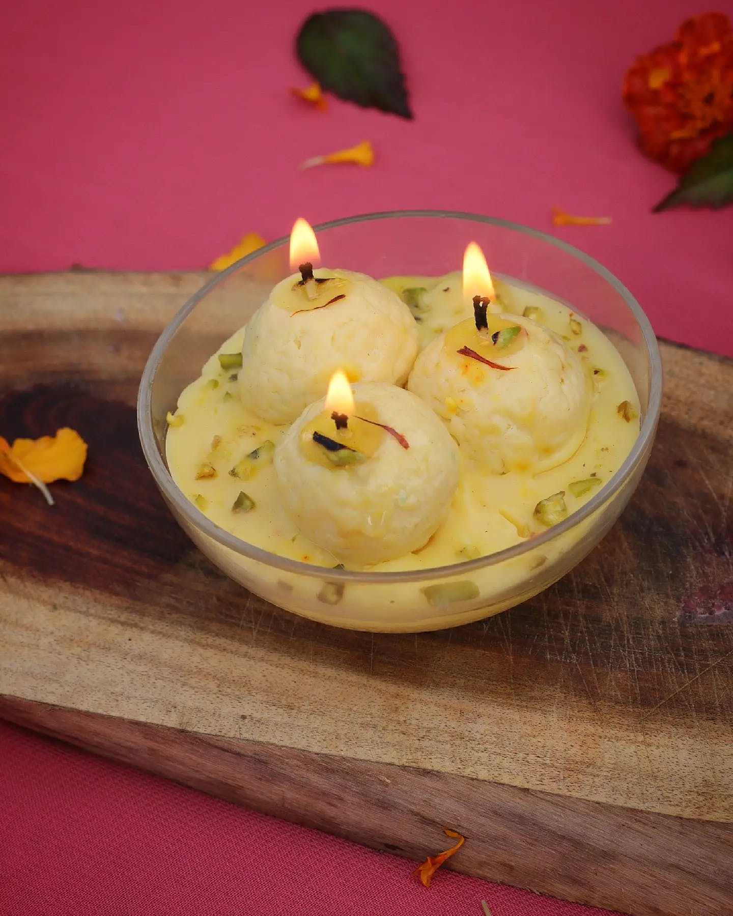 Rasmalai Candle