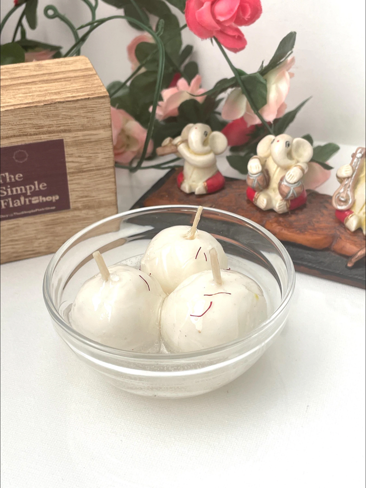 Rasgulla Candle