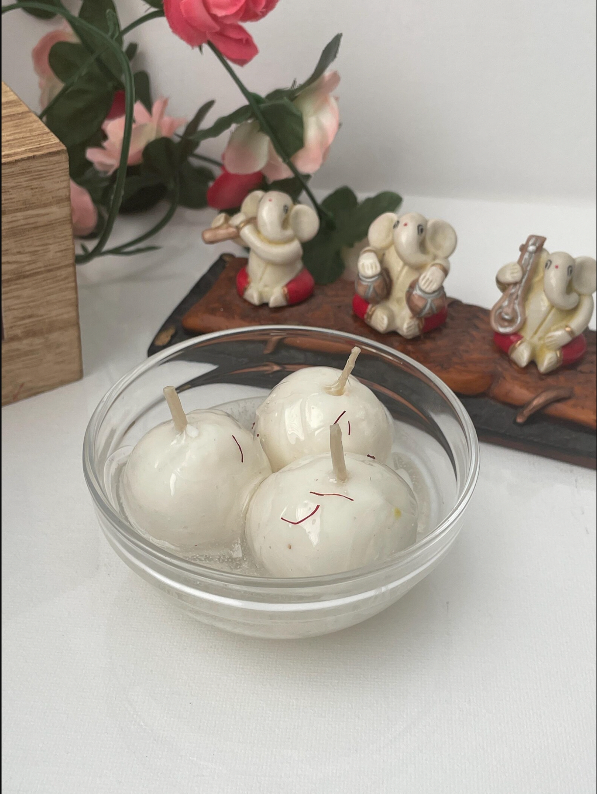 Rasgulla Candle