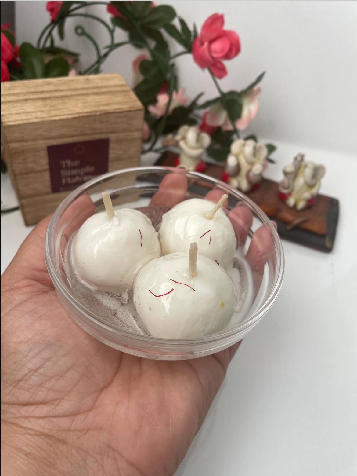Rasgulla Candle