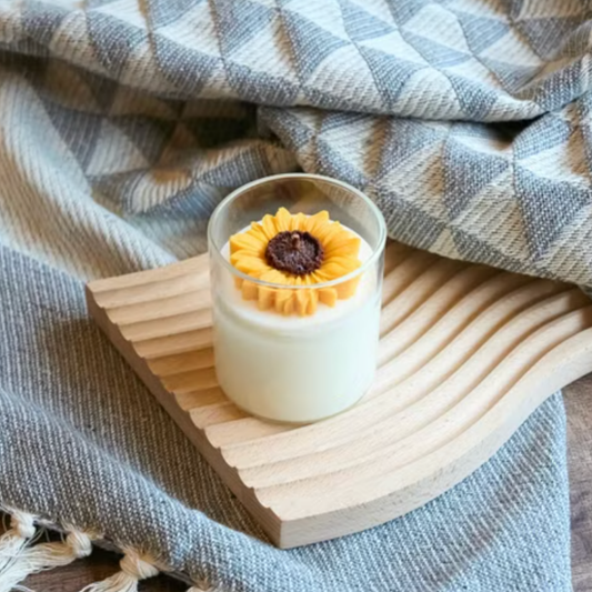 Golden Glow Sunflower Candle