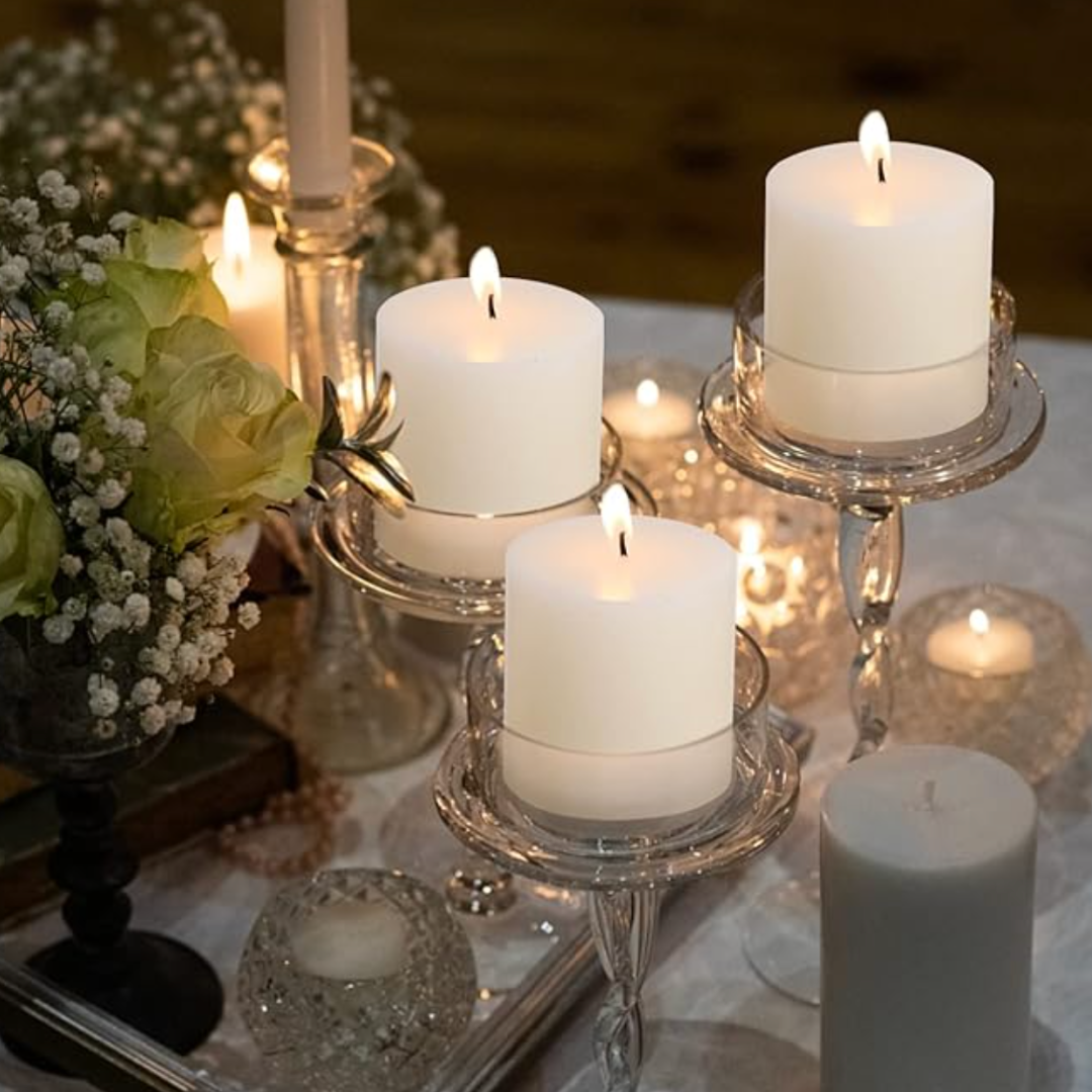 Ivory Pillar Candles