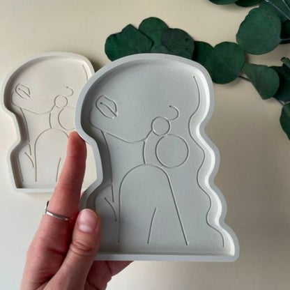 Woman Concrete Jewellery Dish
