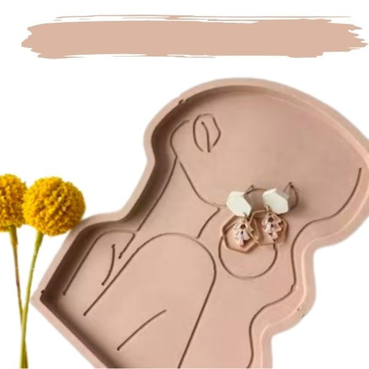 Woman Concrete Jewellery Dish