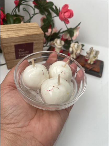 Rasgulla Candle